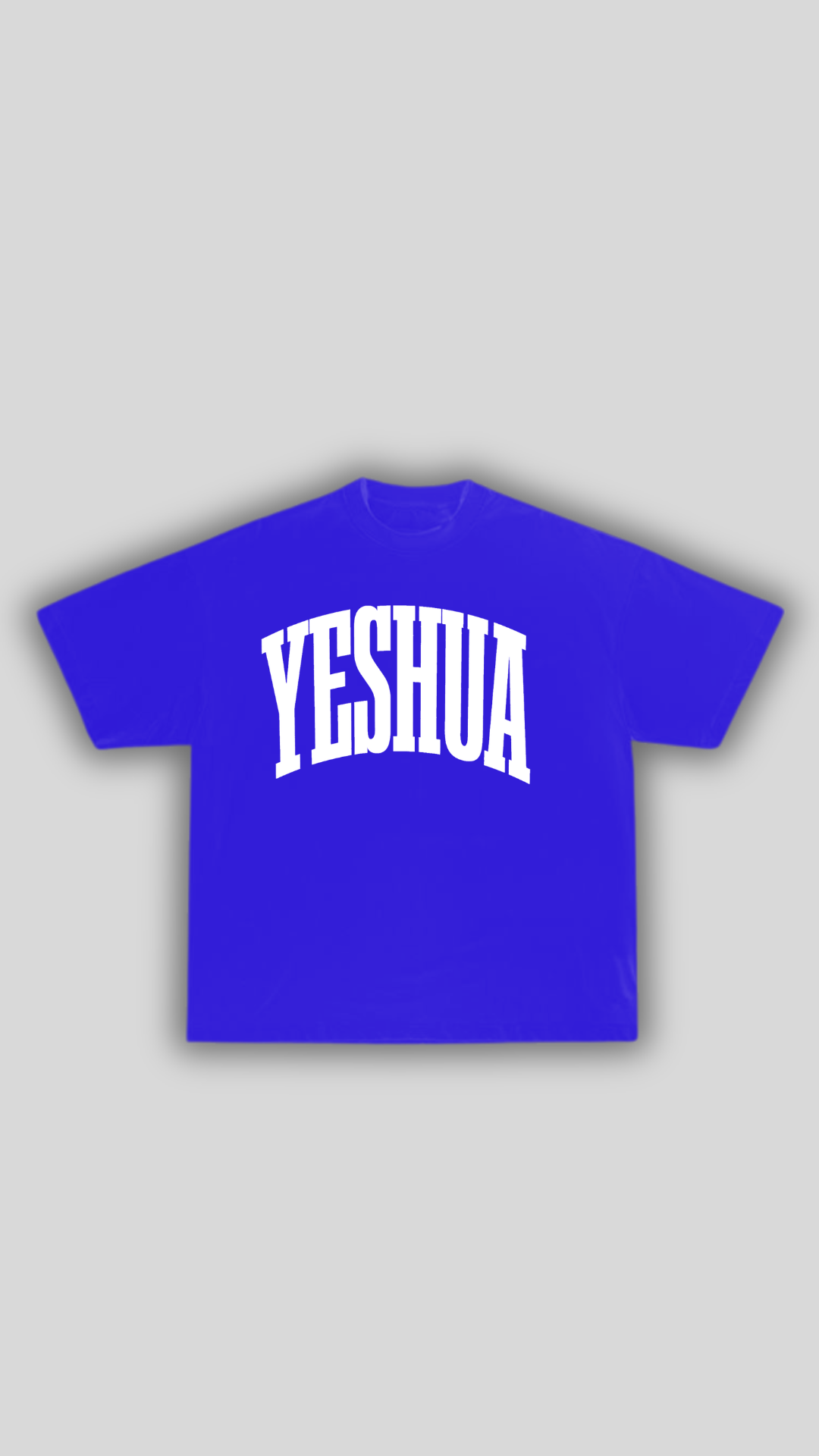 Yeshua White on Blue Tshirt