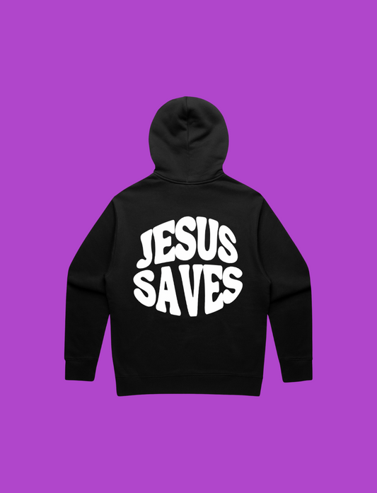 Jesus Saves Black Hoodie