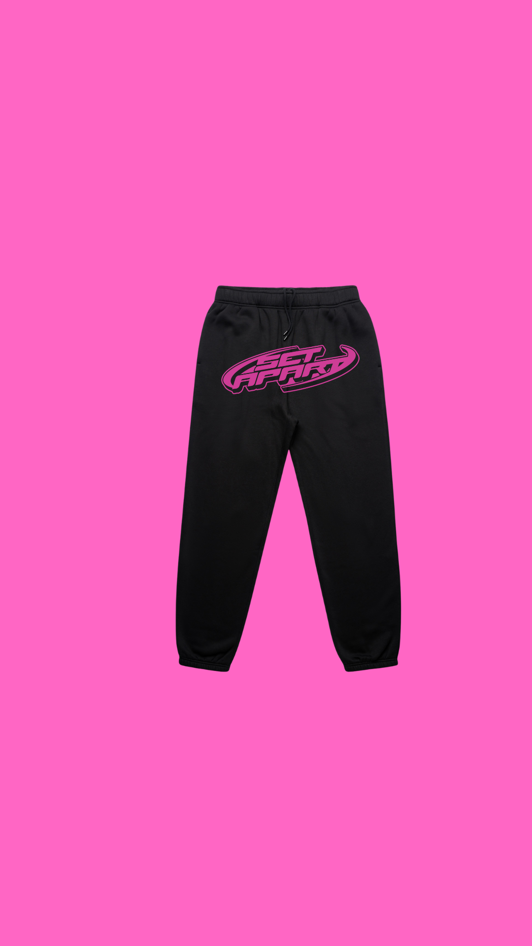 Set Apart Pink and Black Trackpants