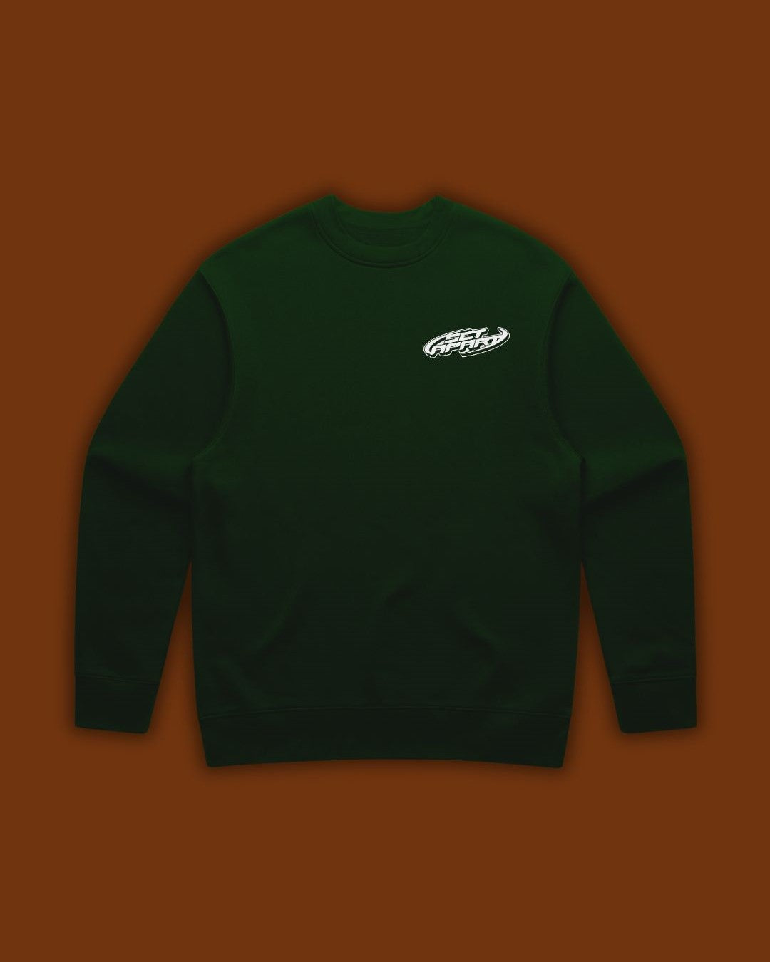 Set Apart Green and White Crewneck