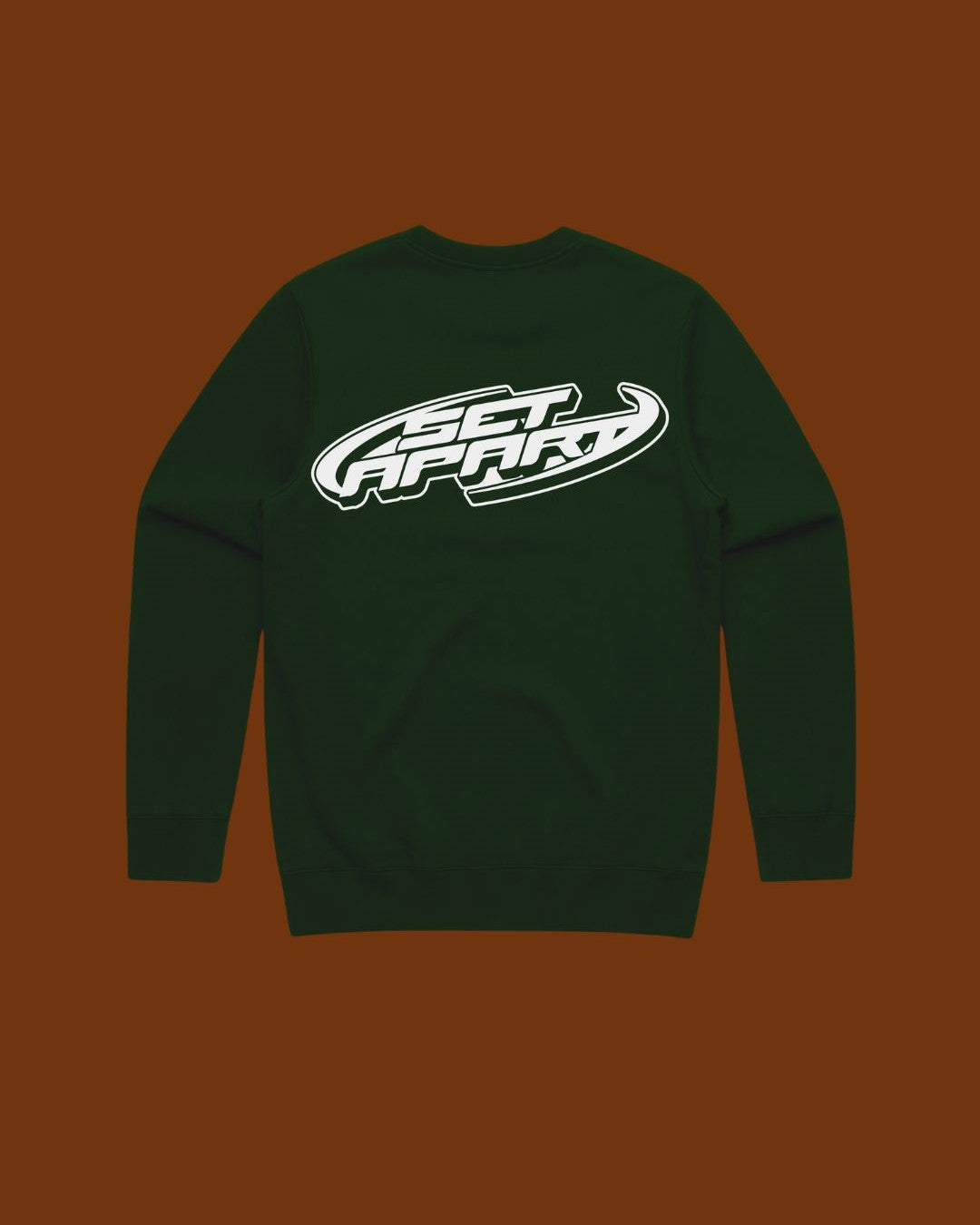 Set Apart Green and White Crewneck