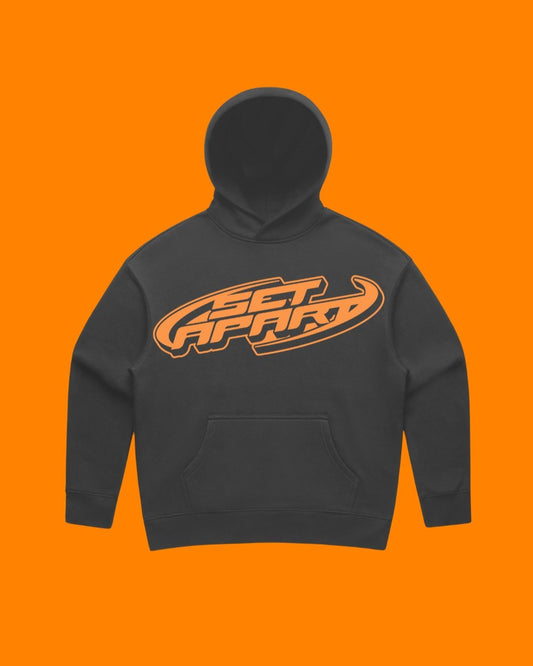 Set Apart Orange on Charcoal Hoodie