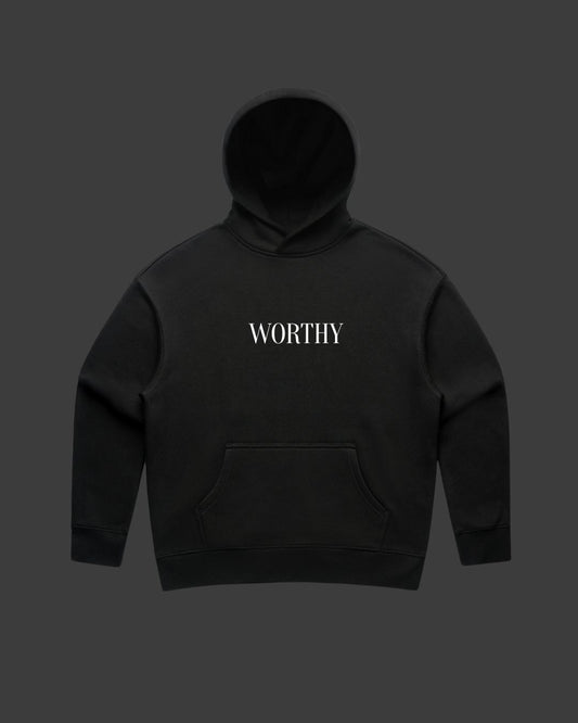 Worthy Black Hoodie