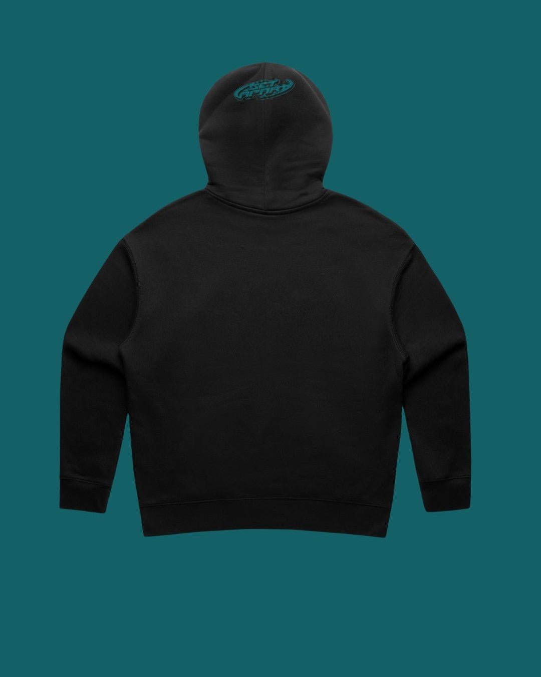 Set Apart Teal on Black Zip Hoodie