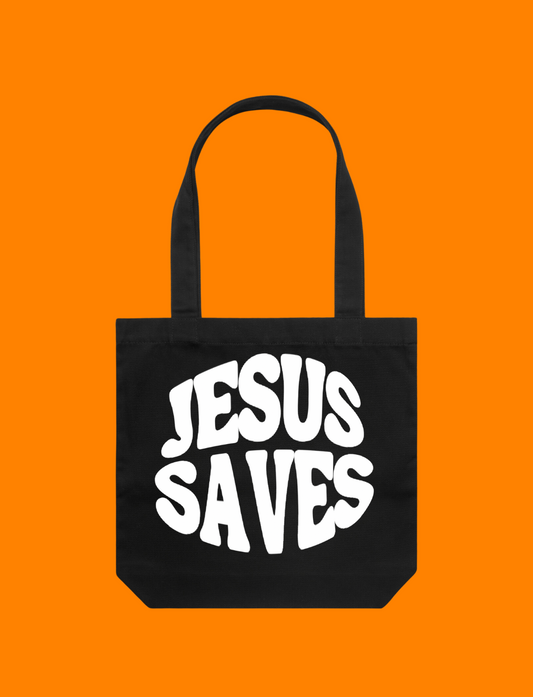 Jesus Saves Tote Bag