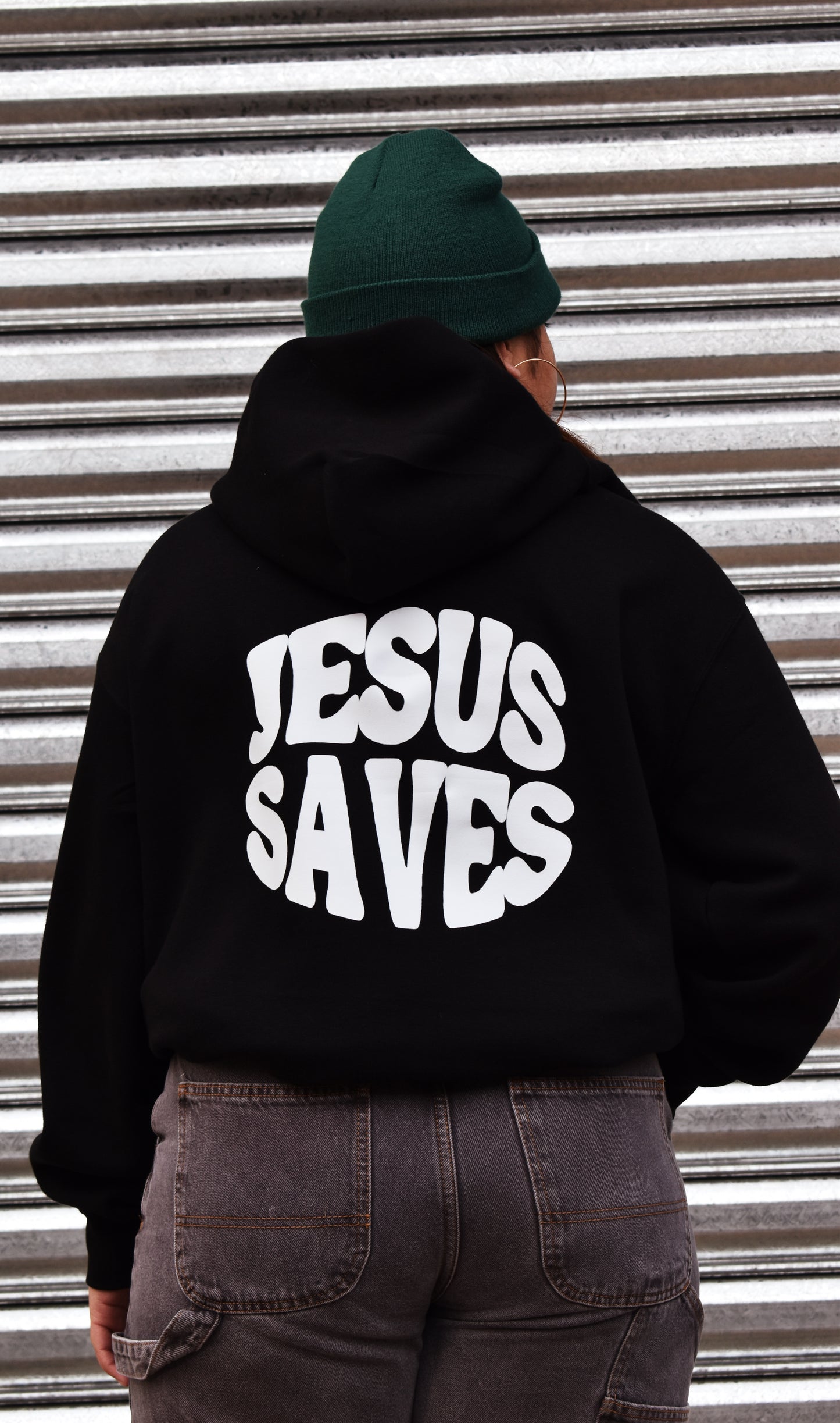 Jesus Saves Black Hoodie