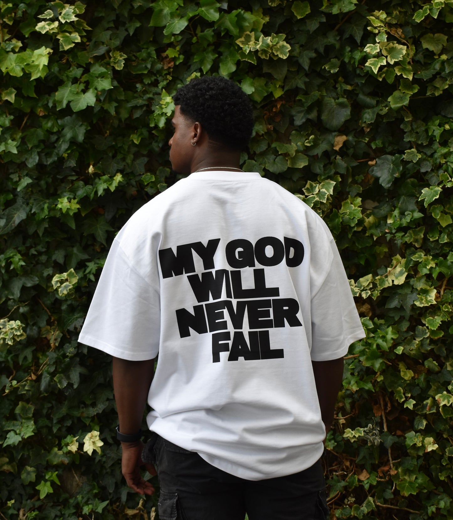 My God will never fail White Tshirt