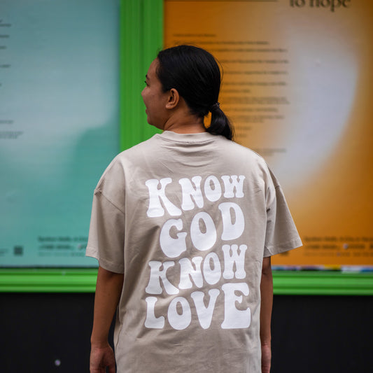 1409 Know God Know Love Khaki T-Shirt