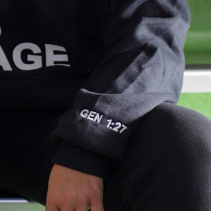 Made in His image Black Hoodie