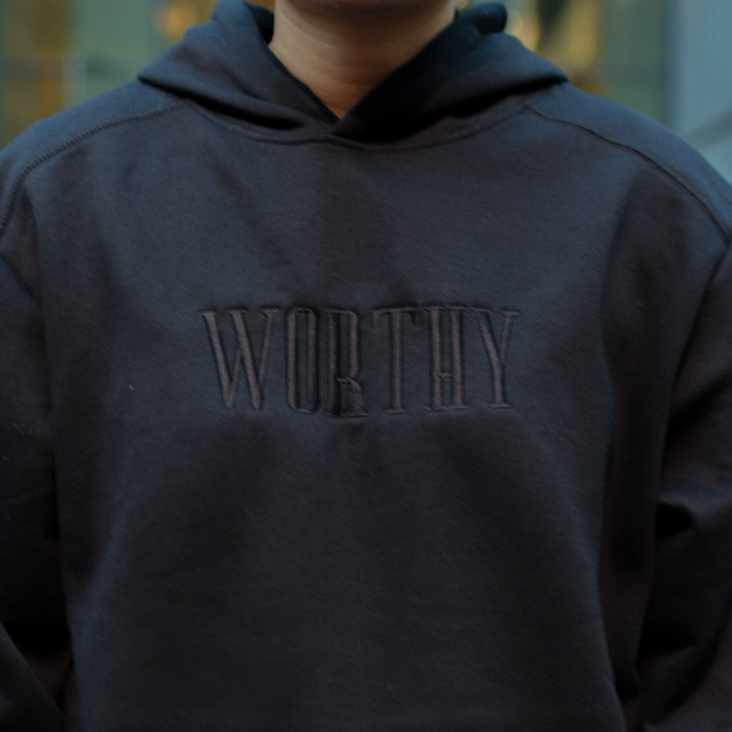 Worthy Black Hoodie